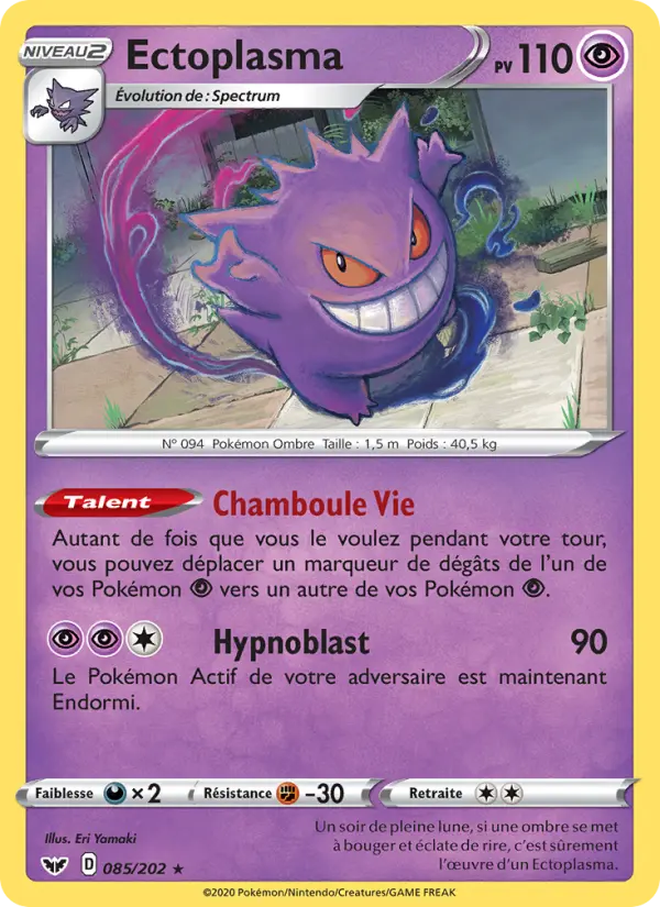 Ectoplasma — carte 85 de l’extension Épée et Bouclier