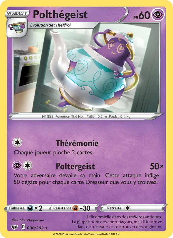 Polthégeist — carte 90 de l’extension Épée et Bouclier