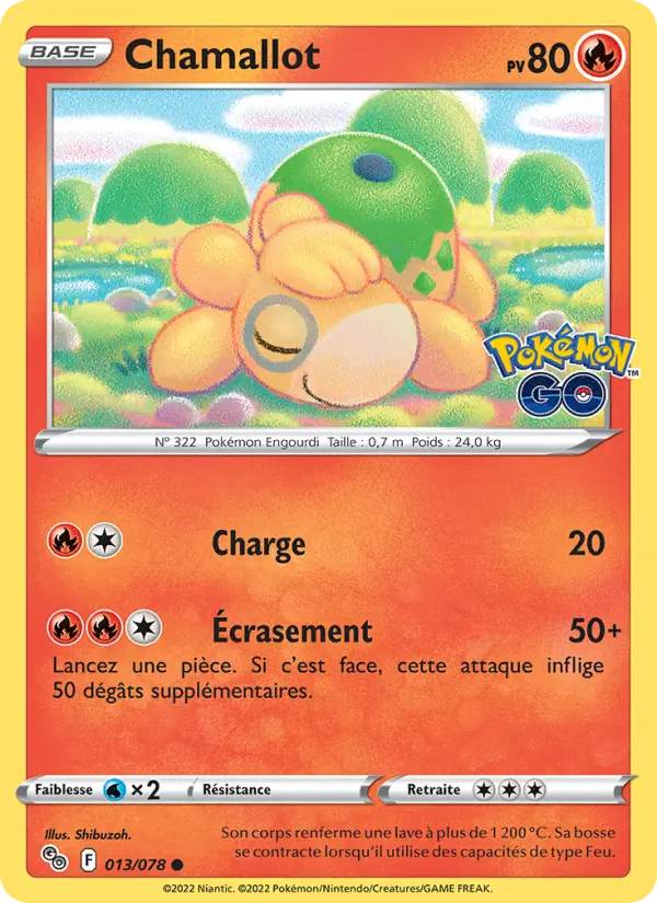 Chamallot — carte 013 de l’extension Pokémon GO