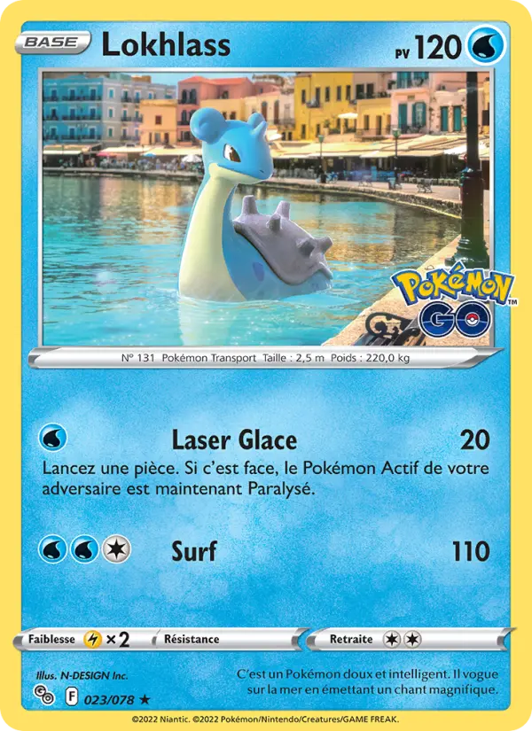 Lokhlass — carte 023 de l’extension Pokémon GO