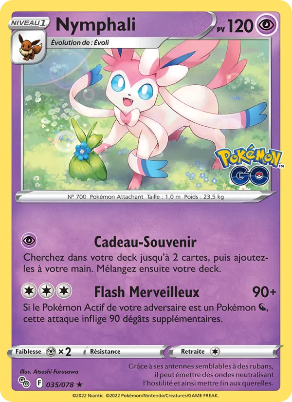 Nymphali — carte 035 de l’extension Pokémon GO