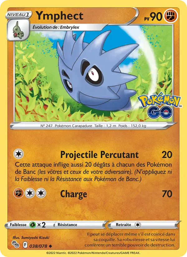 Ymphect — carte 038 de l’extension Pokémon GO