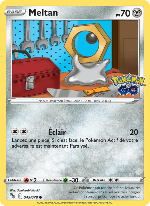 Meltan — carte 045 de l’extension Pokémon GO