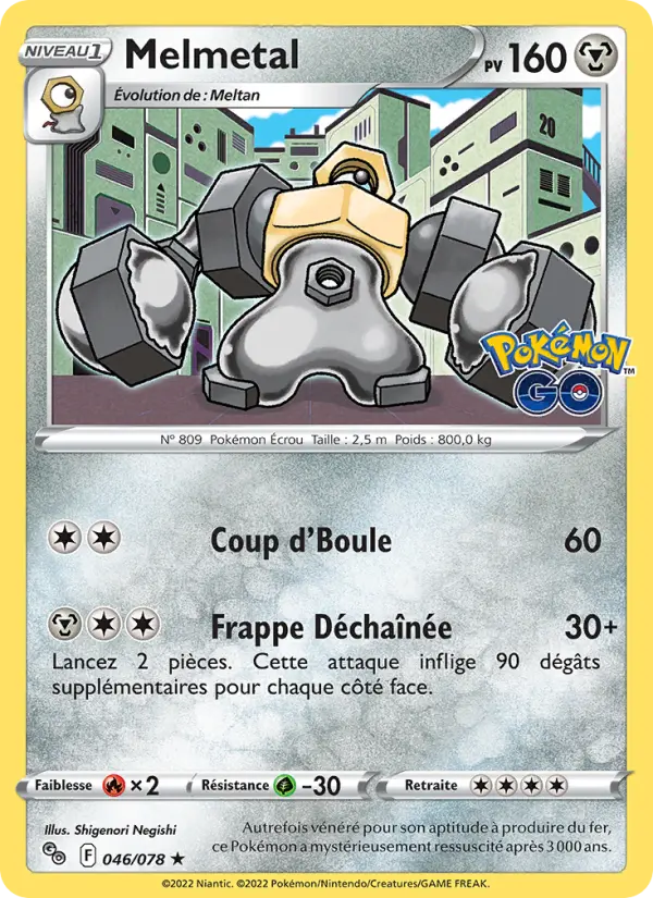Melmetal — carte 046 de l’extension Pokémon GO