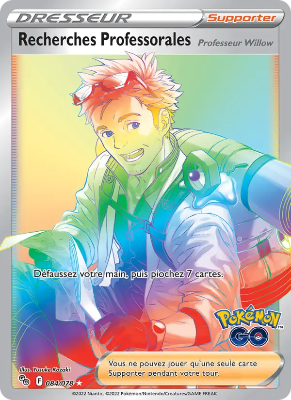 Recherches Professorales — carte 084 de l’extension Pokémon GO