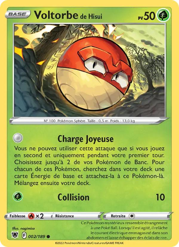 Voltorbe de Hisui — carte 002 de l’extension Astres Radieux