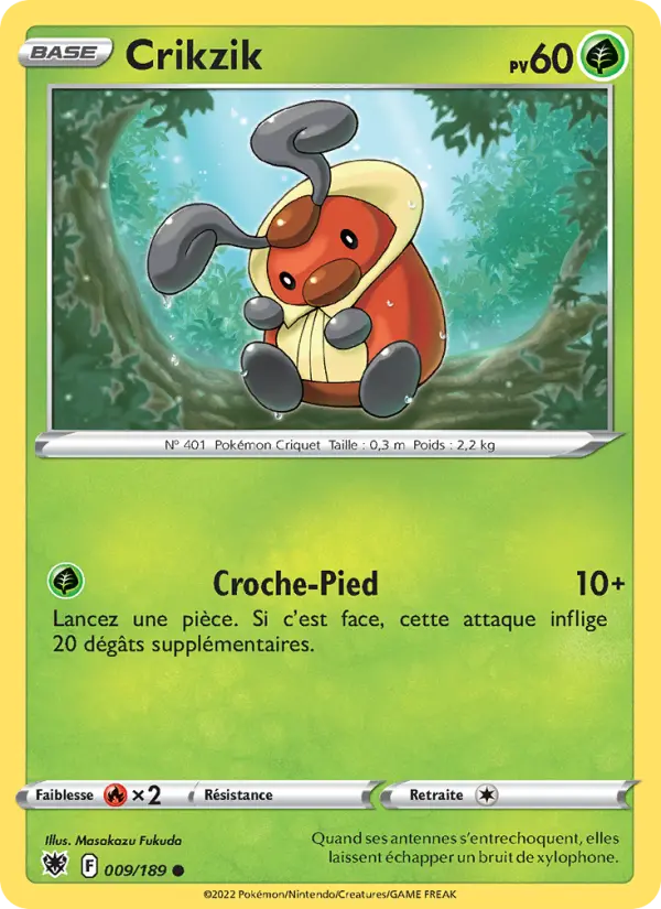 Crikzik — carte 009 de l’extension Astres Radieux