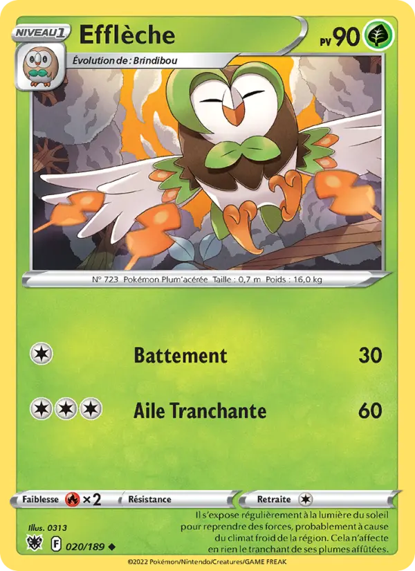 Efflèche — carte 020 de l’extension Astres Radieux