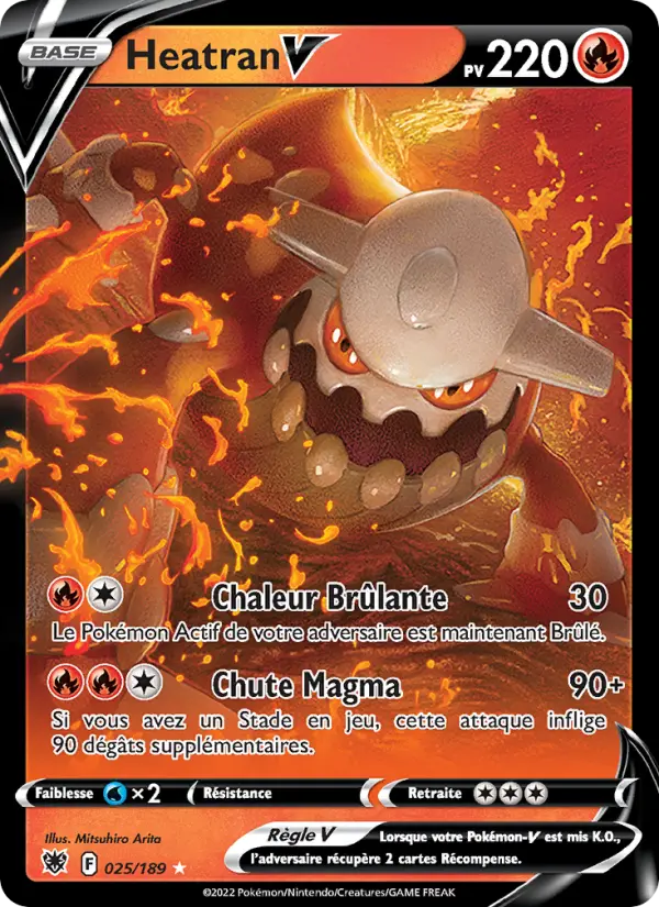 Heatran V — carte 025 de l’extension Astres Radieux