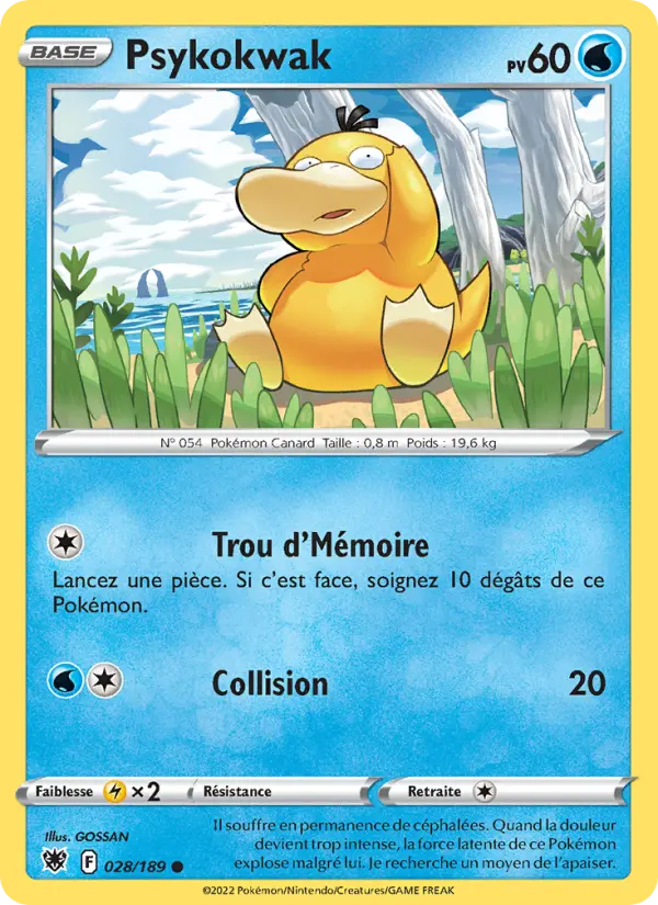 Psykokwak — carte 028 de l’extension Astres Radieux