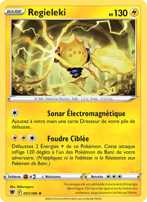 Regieleki — carte 051 de l’extension Astres Radieux