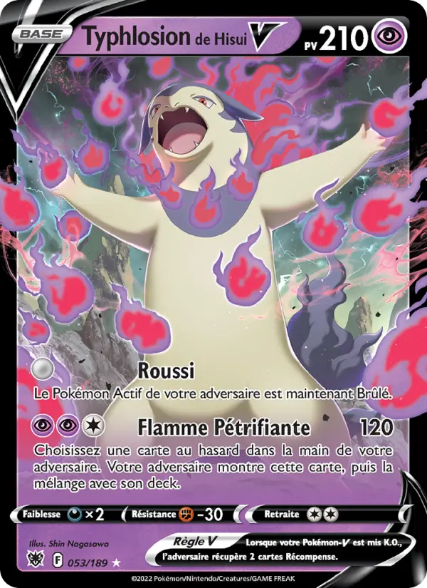 Typhlosion de Hisui V — carte 053 de l’extension Astres Radieux