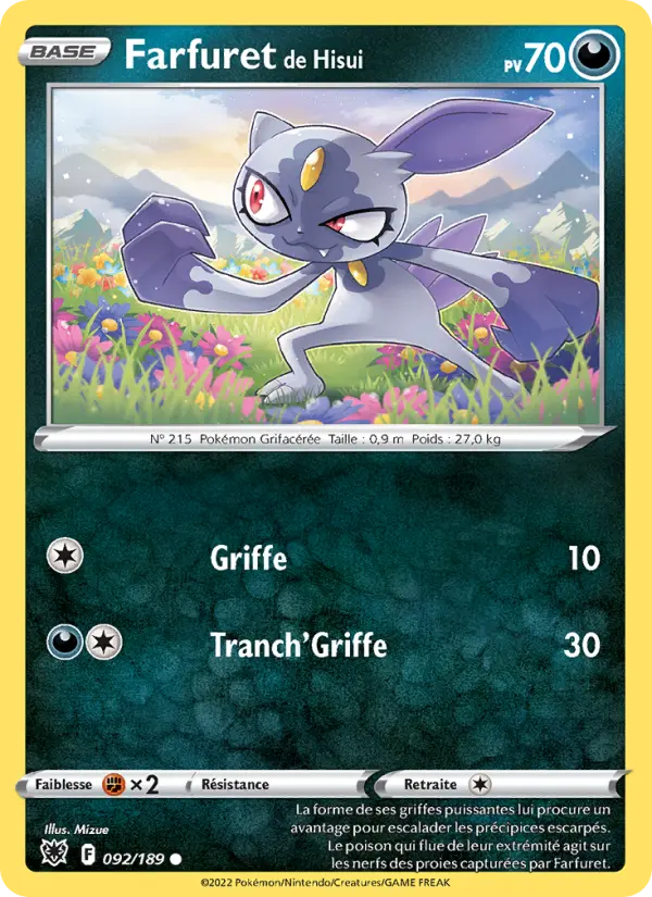 Farfuret de Hisui — carte 092 de l’extension Astres Radieux
