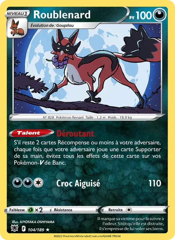 Roublenard — carte 104 de l’extension Astres Radieux