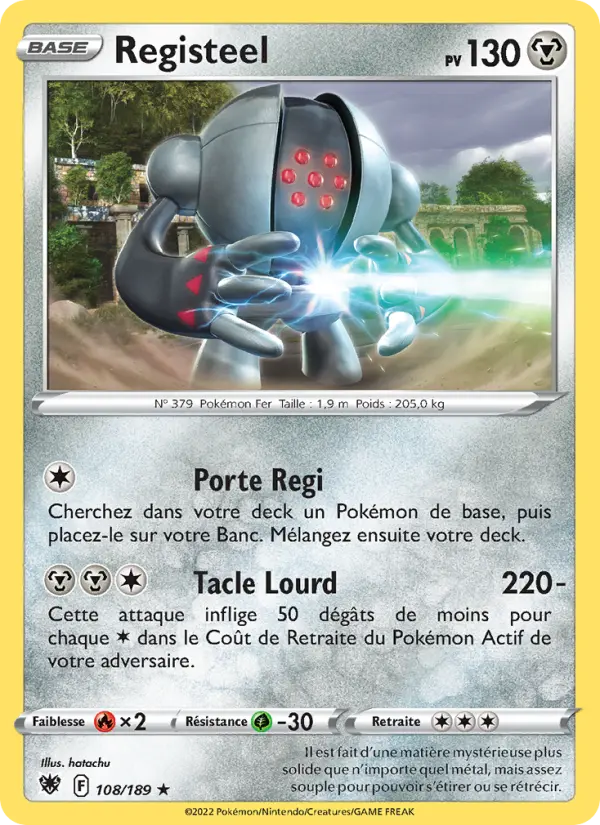 Registeel — carte 108 de l’extension Astres Radieux