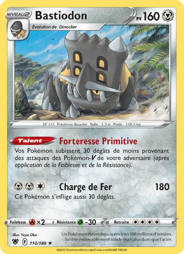 Bastiodon — carte 110 de l’extension Astres Radieux