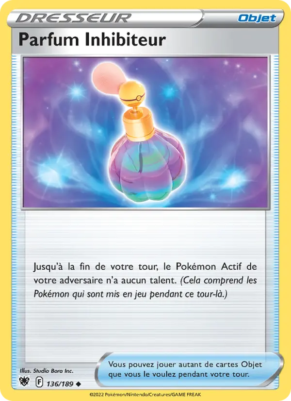 Parfum Inhibiteur — carte 136 de l’extension Astres Radieux