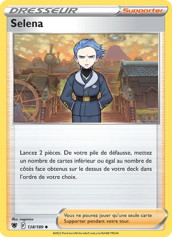 Selena — carte 138 de l’extension Astres Radieux