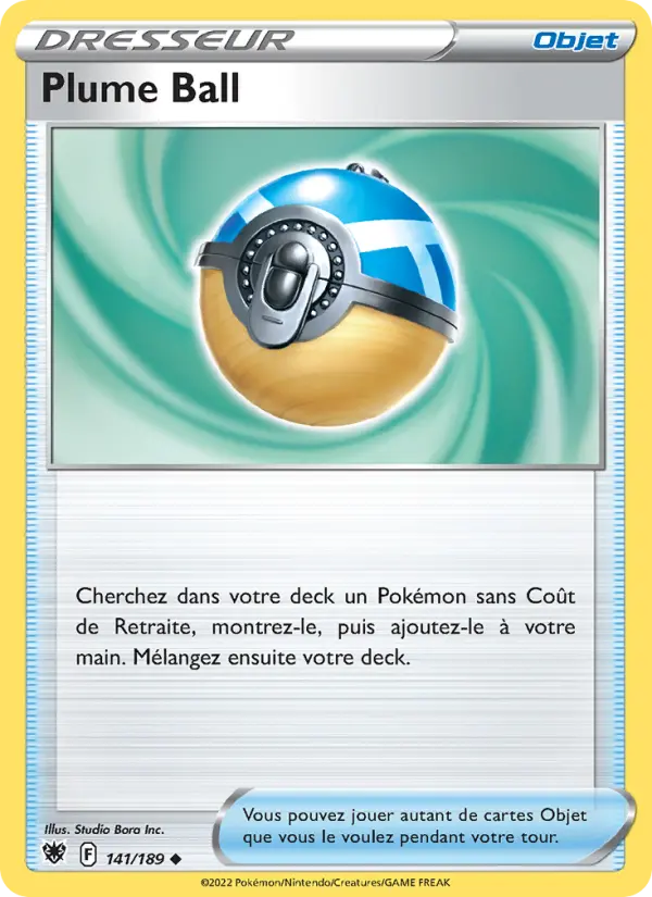 Plume Ball — carte 141 de l’extension Astres Radieux