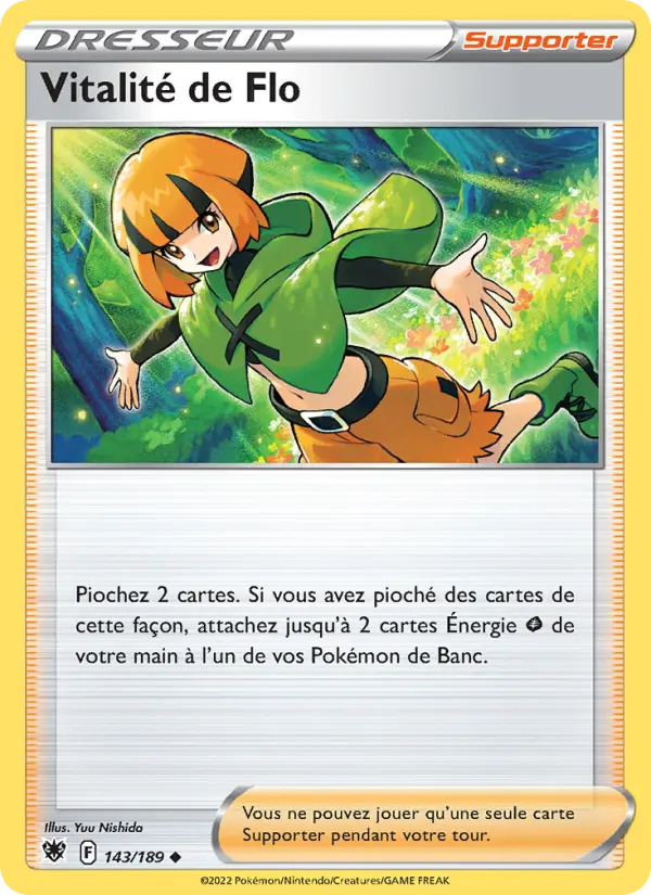 Vitalité de Flo — carte 143 de l’extension Astres Radieux