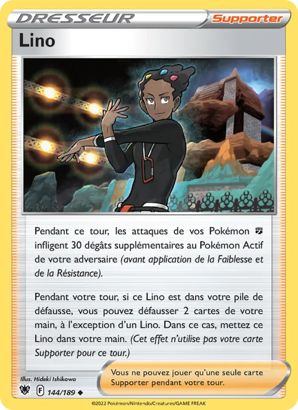 Lino — carte 144 de l’extension Astres Radieux