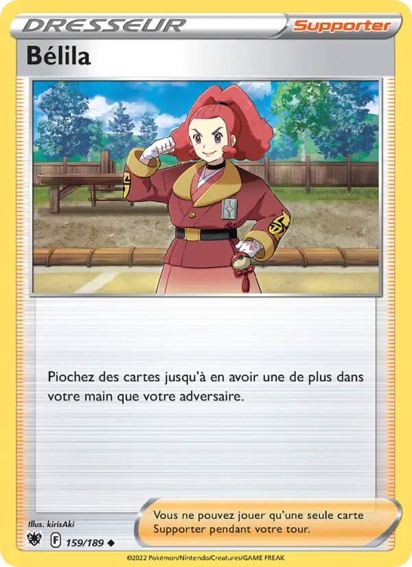 Bélila — carte 159 de l’extension Astres Radieux
