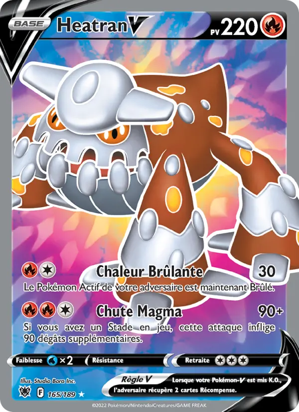 Heatran V — carte 165 de l’extension Astres Radieux