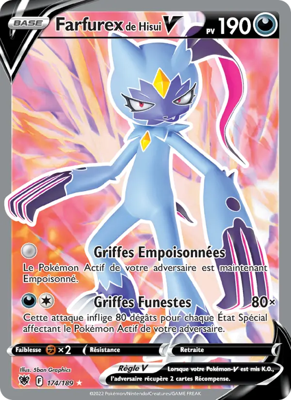 Farfurex de Hisui V — carte 174 de l’extension Astres Radieux