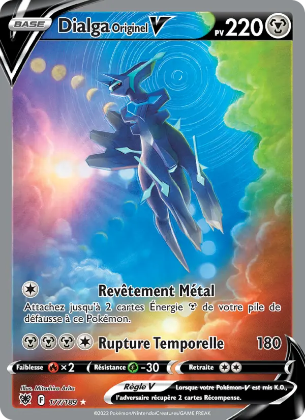 Dialga Originel V — carte 177 de l’extension Astres Radieux
