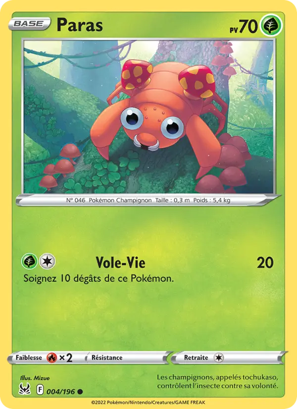 Paras — carte 004 de l’extension Origine Perdue