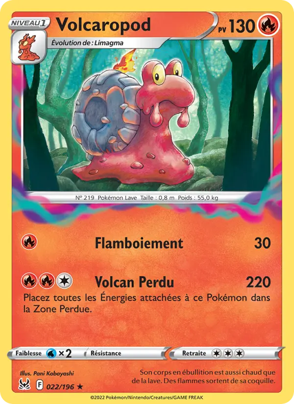 Volcaropod — carte 022 de l’extension Origine Perdue