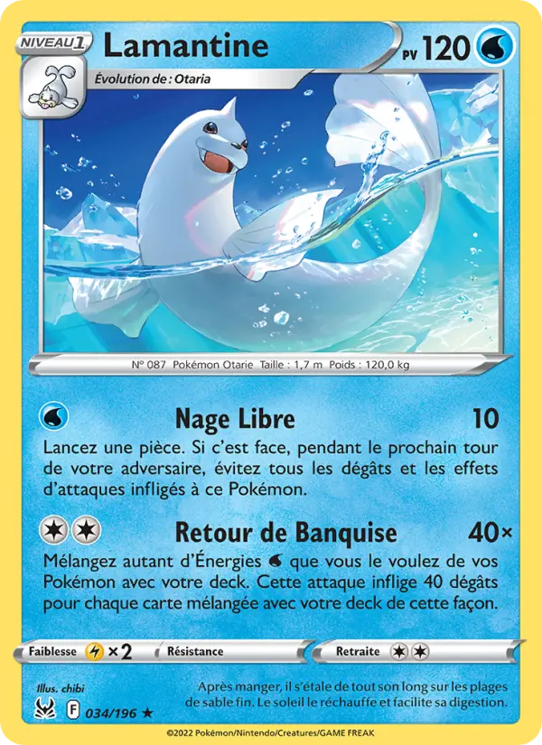 Lamantine — carte 034 de l’extension Origine Perdue