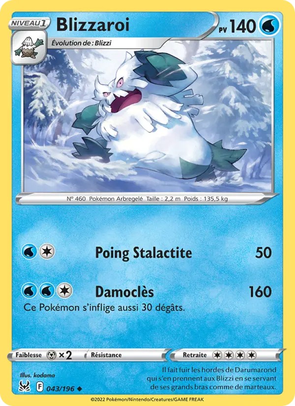 Blizzaroi — carte 043 de l’extension Origine Perdue