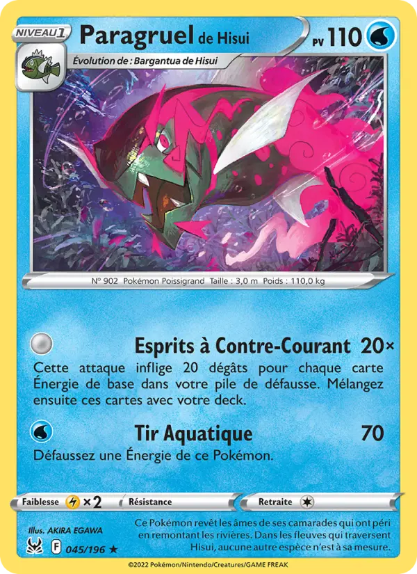 Paragruel de Hisui — carte 045 de l’extension Origine Perdue
