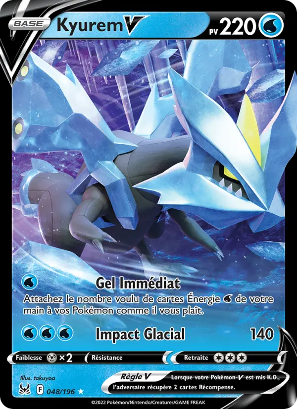 Kyurem V — carte 048 de l’extension Origine Perdue
