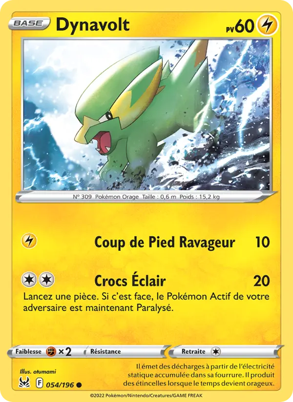 Dynavolt — carte 054 de l’extension Origine Perdue
