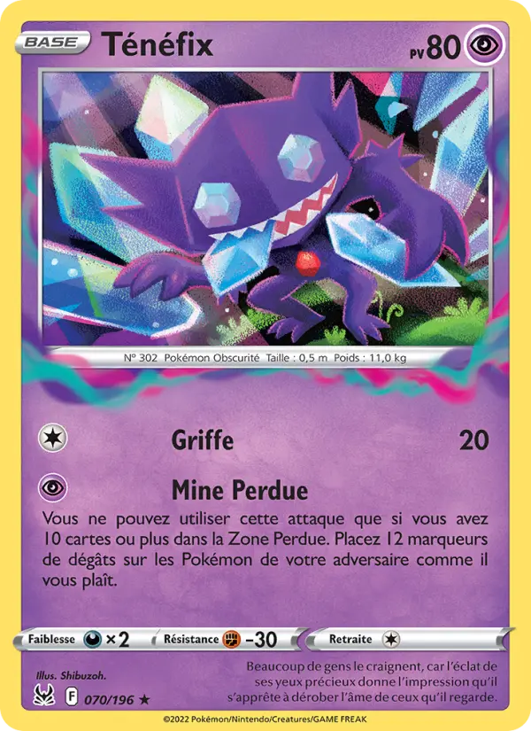 Ténéfix — carte 070 de l’extension Origine Perdue