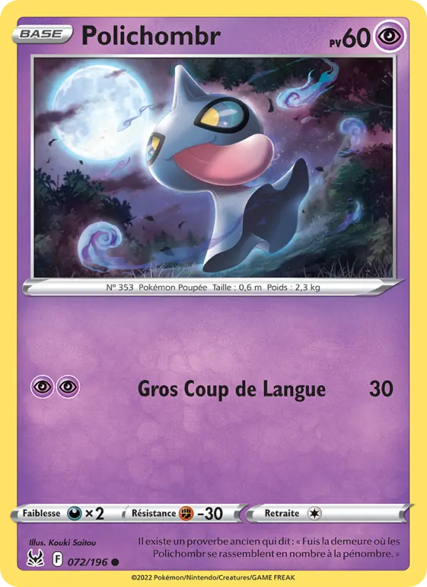 Polichombr — carte 072 de l’extension Origine Perdue
