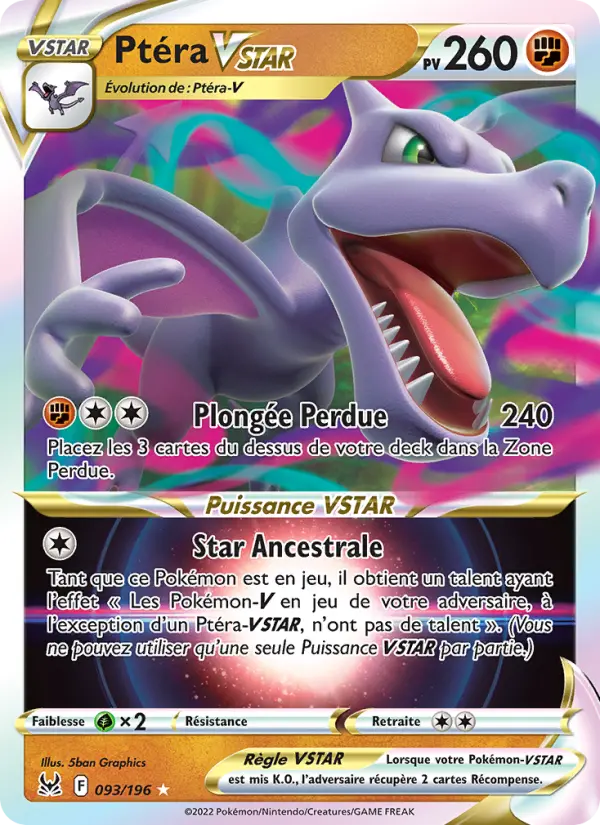 Ptéra VSTAR — carte 093 de l’extension Origine Perdue