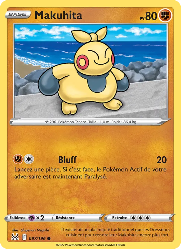 Makuhita — carte 097 de l’extension Origine Perdue