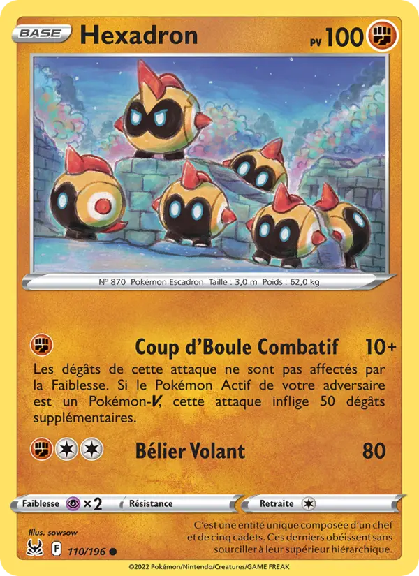Hexadron — carte 110 de l’extension Origine Perdue