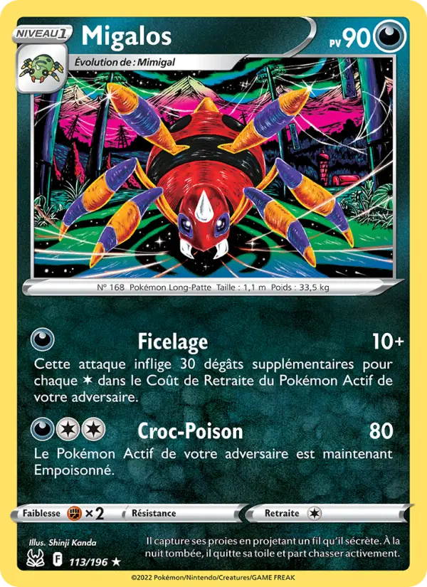 Migalos — carte 113 de l’extension Origine Perdue