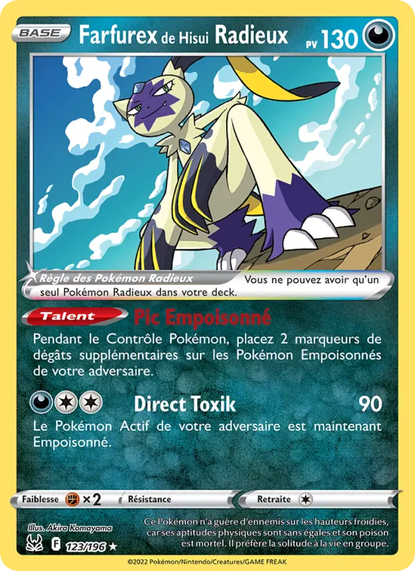 Farfurex de Hisui Radieux — carte 123 de l’extension Origine Perdue