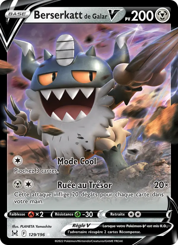 Berserkatt de Galar V — carte 129 de l’extension Origine Perdue