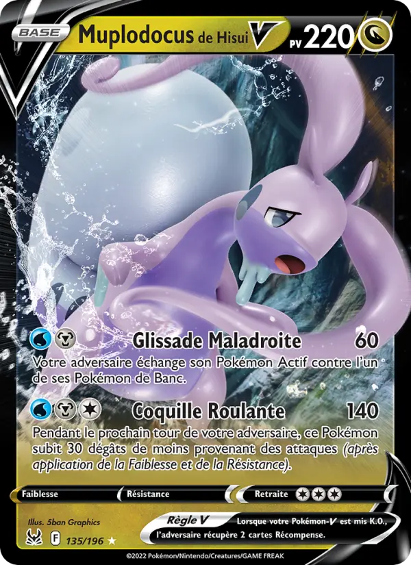 Muplodocus de Hisui V — carte 135 de l’extension Origine Perdue