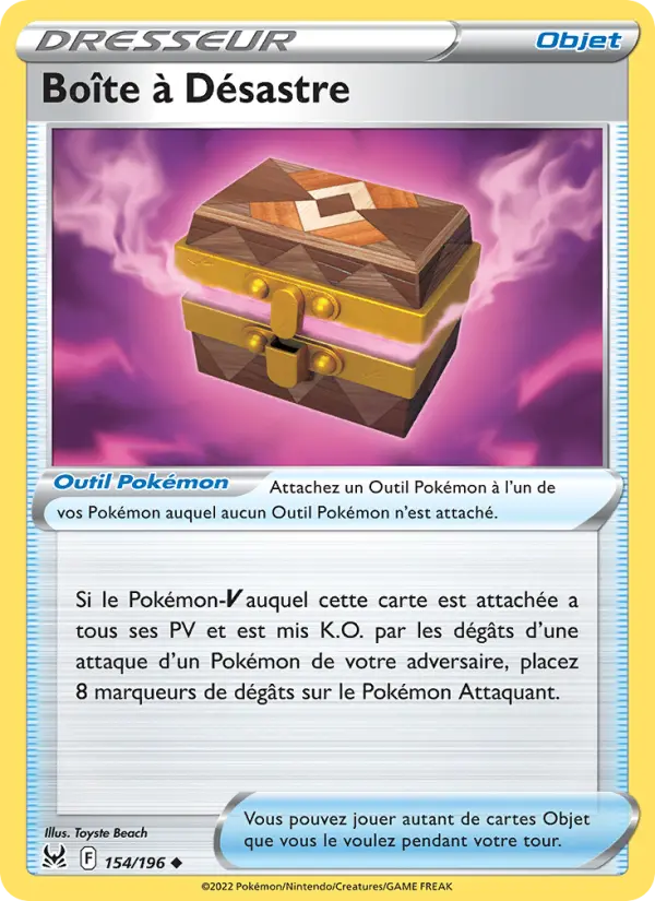 Boîte à Désastre — carte 154 de l’extension Origine Perdue