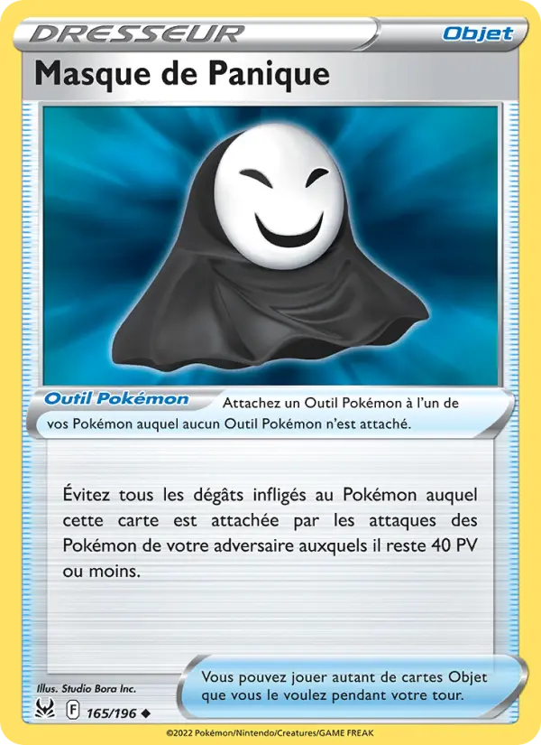 Masque de Panique — carte 165 de l’extension Origine Perdue