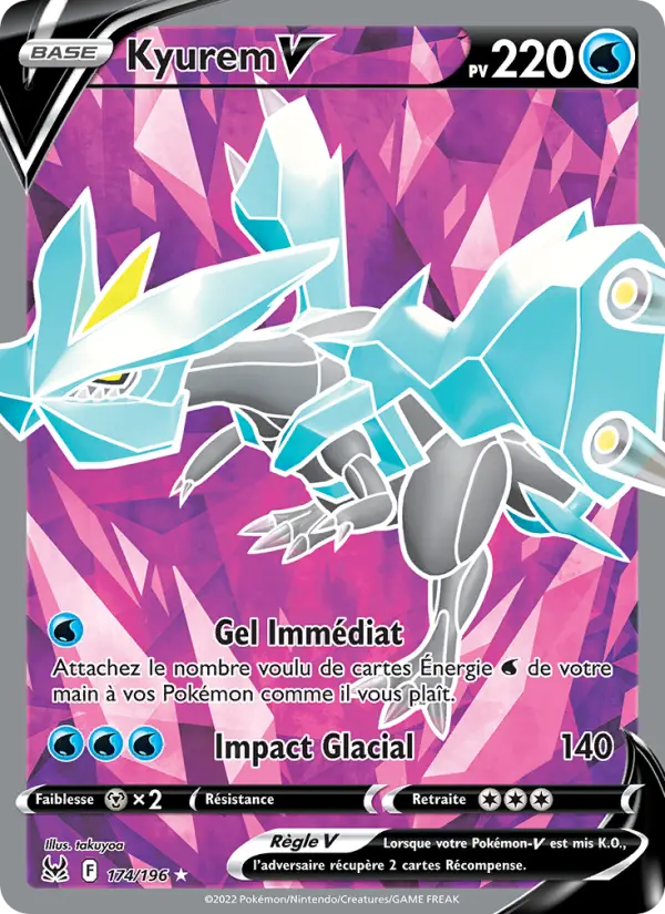 Kyurem V — carte 174 de l’extension Origine Perdue