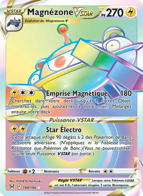 Magnézone VSTAR — carte 198 de l’extension Origine Perdue