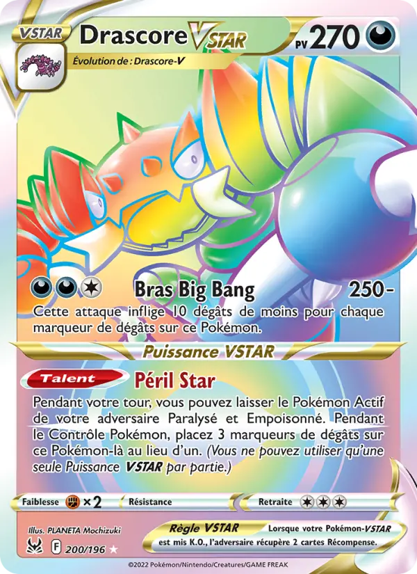 Drascore VSTAR — carte 200 de l’extension Origine Perdue